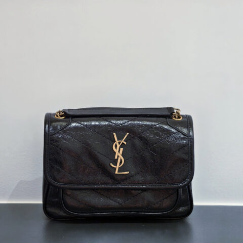 YSL  【𝙉𝙞𝙠𝙞-𝟮𝟮𝙘𝙢】533037黑色/金扣