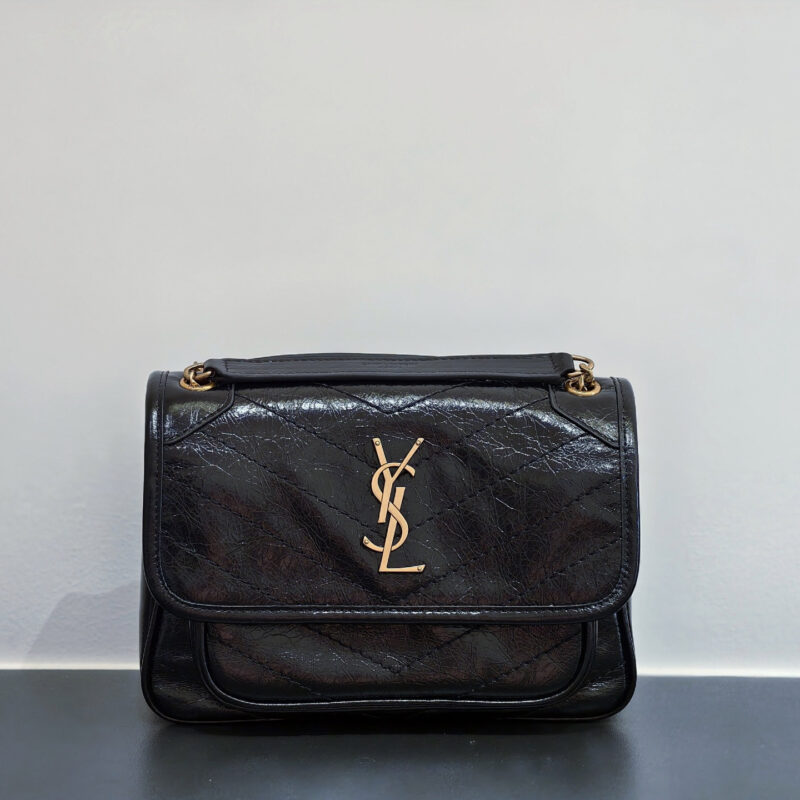 YSL  【𝙉𝙞𝙠𝙞-𝟮𝟮𝙘𝙢】533037黑色/金扣