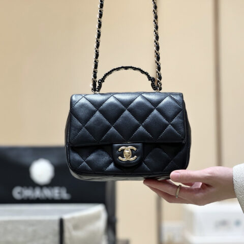 CHANEL 25P 手柄cf大mini👜AS5367