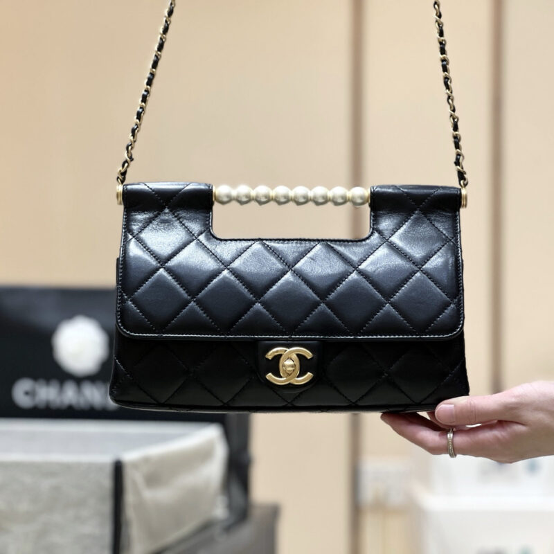 CHANEL 25P 珍珠手柄包👜AS5390