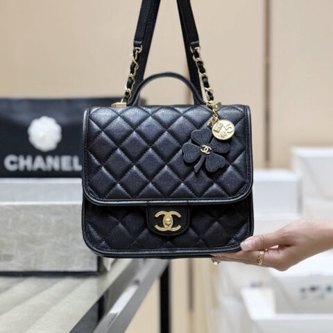 CHANEL 25B 金币四叶草双背包👜AS5715