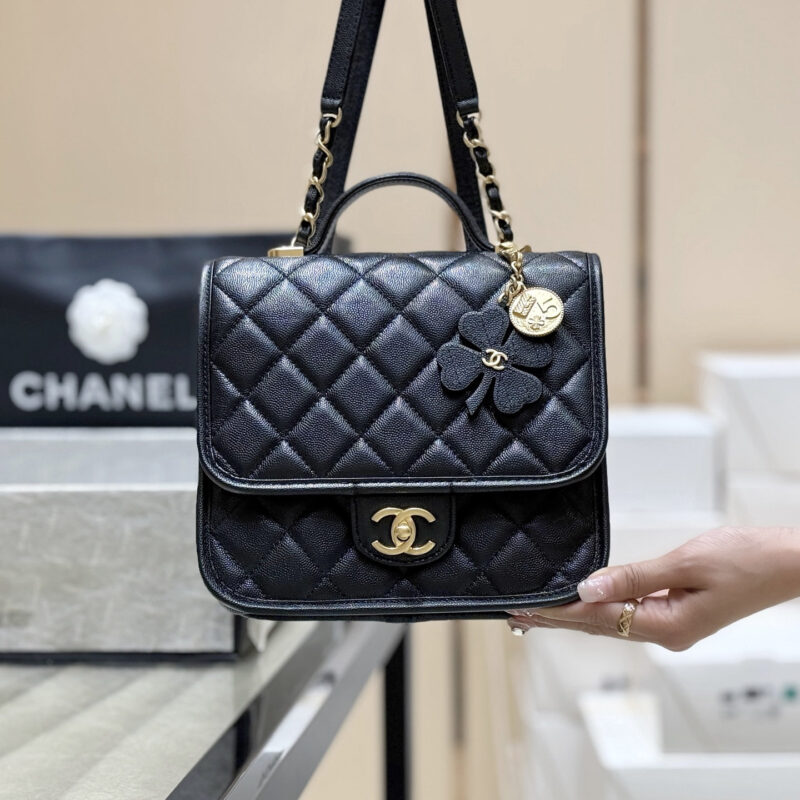 CHANEL 25B 金币四叶草双背包👜AS5715