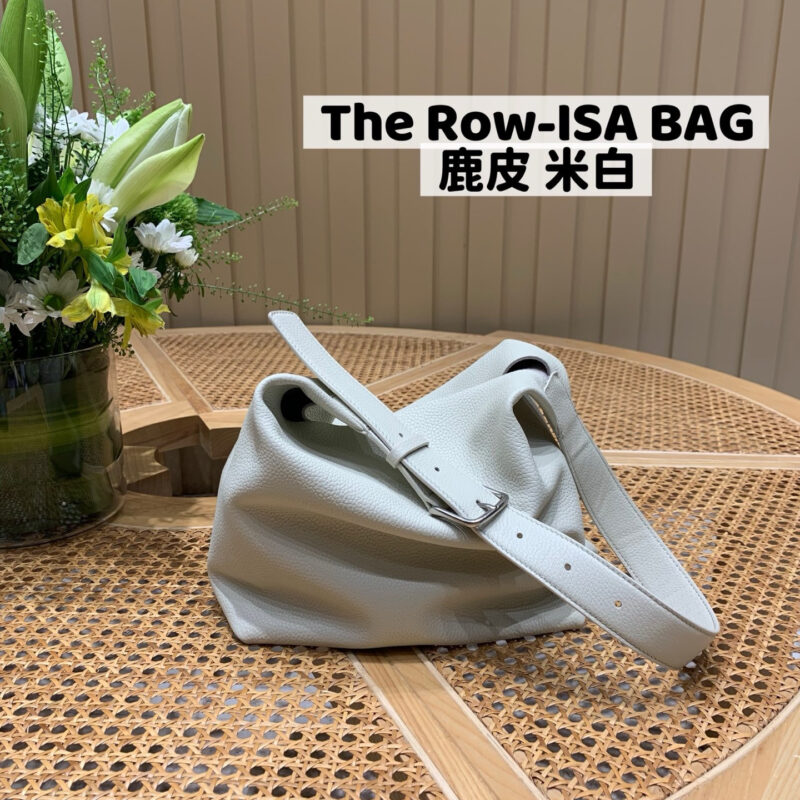 The Row ISA BAG TR1104鹿皮米白