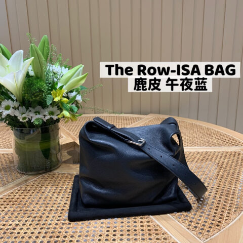The Row ISA BAG TR1104鹿皮午夜蓝