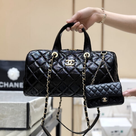 CHANEL 25A走秀款保龄球包👜AS5579