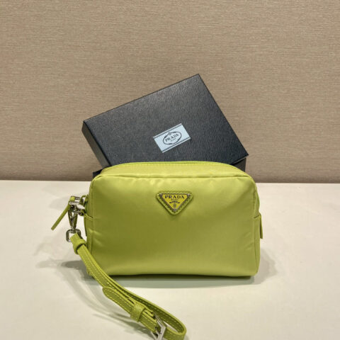 PRADA 新品手包1NS021大号 绿色