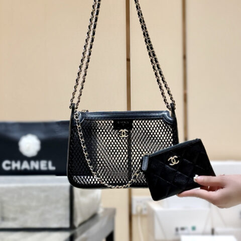 CHANEL 25s 镂空网兜包👜AP4572