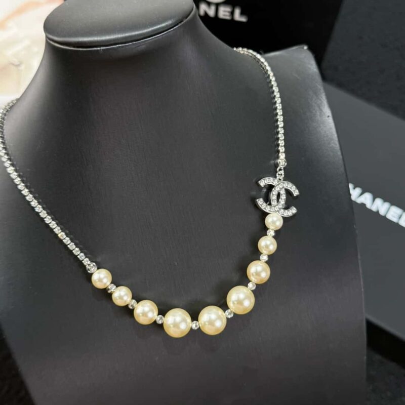❗️新品❗️ ☀️新款☑️ 香奈儿双c珍珠满钻项链