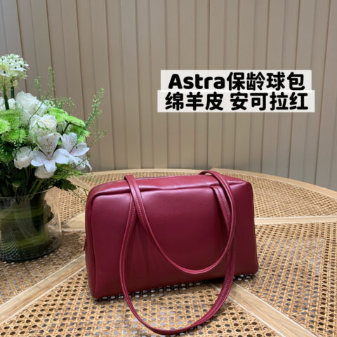 The Row Astra保龄球包 TR1105绵羊皮 安可拉红