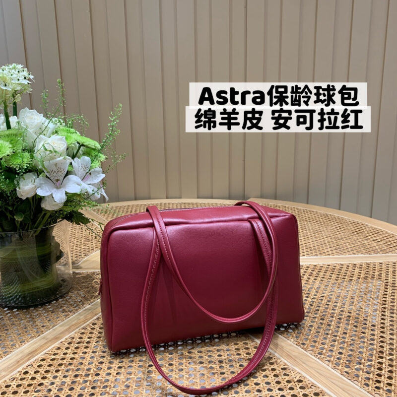 The Row Astra保龄球包 TR1105绵羊皮 安可拉红
