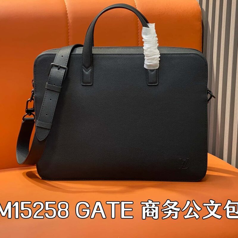 【原单精品】M15258黑色 全皮商务公文包 GATE 公文包