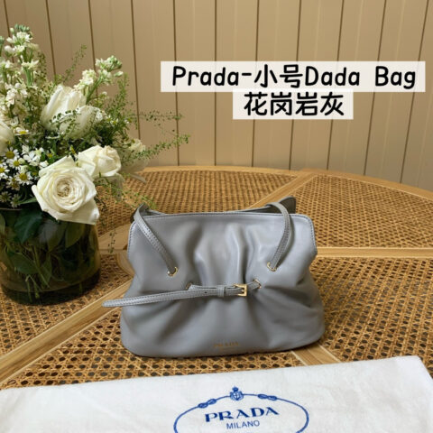 Prada-小号Dada Bag 1BG586花岗岩灰