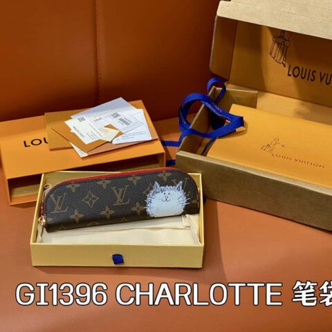 【原单精品】GI1396老花 升级版 猫咪笔袋 当季新款 CHARLOTTE 笔袋