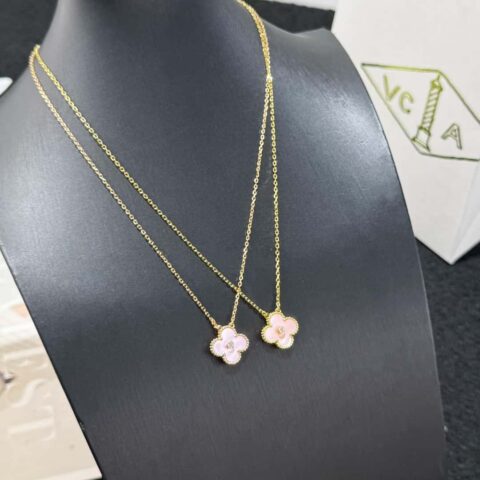❗️CNC版本❗️ ☀️Van Cleef &Arpels 梵克雅宝2025圣诞粉贝母四叶草项链