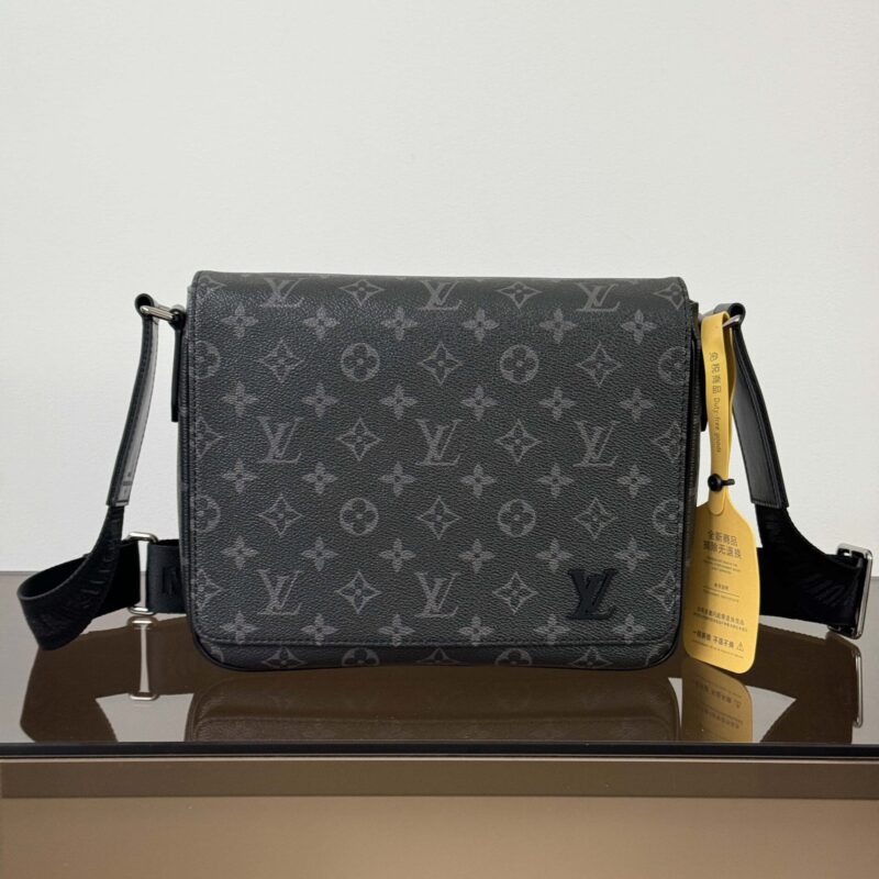 【特级原厂】  District 小号手袋👜  型号: M46255黑花 动态芯片版