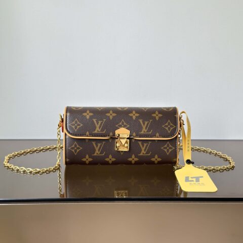 【特级原厂】  Pocketed Camille 手袋👜  型号: M13566老花 动态芯片版