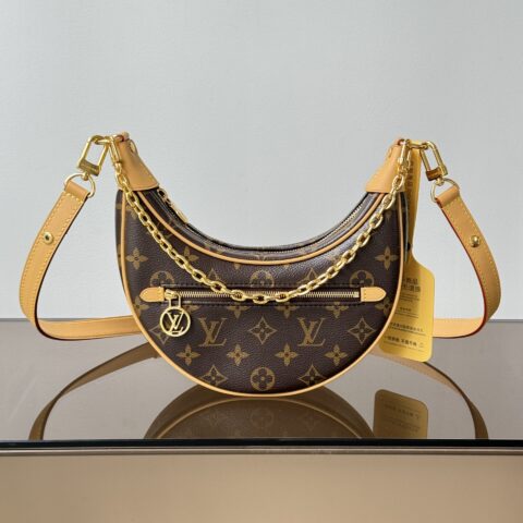 【特级原厂】  Loop 月亮手袋👜  型号: M81098老花 动态芯片版