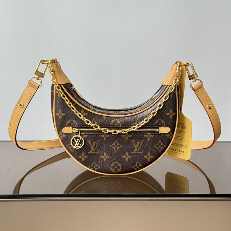 【特级原厂】  Loop 月亮手袋👜  型号: M81098老花 动态芯片版