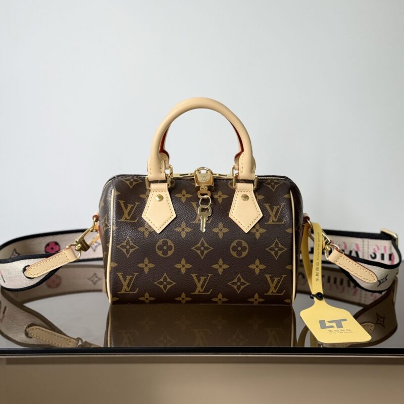 【特级原厂】 Speedy Bandouliere20手袋👜 型号: M46234老花 动态芯片版