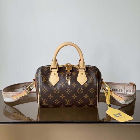 【特级原厂】  Speedy Bandouliere20手袋👜  型号: M46222老花 动态芯片版