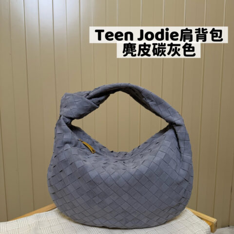 BV Teen Jodie肩背包 690225麂皮碳灰色