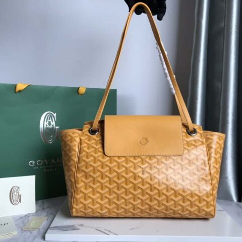 原厂皮料 Goyard Rouette鲁爱包 ROUETTE 小号包 黄色