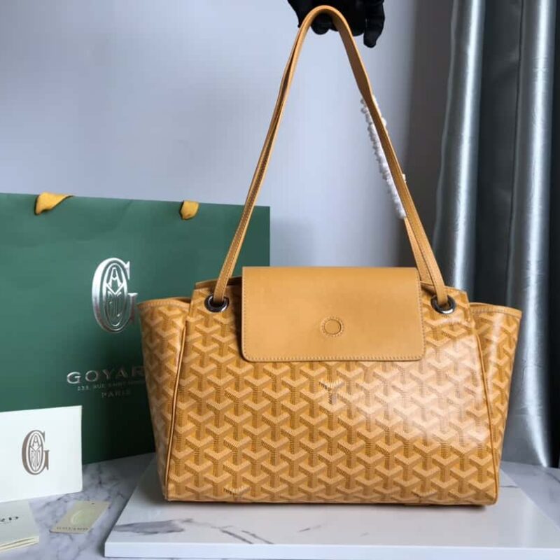原厂皮料 Goyard Rouette鲁爱包 ROUETTE 小号包 黄色