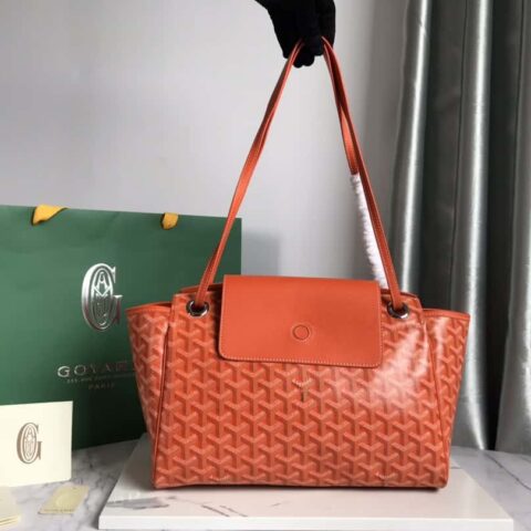 原厂皮料 Goyard Rouette鲁爱包 ROUETTE 小号包 橙色