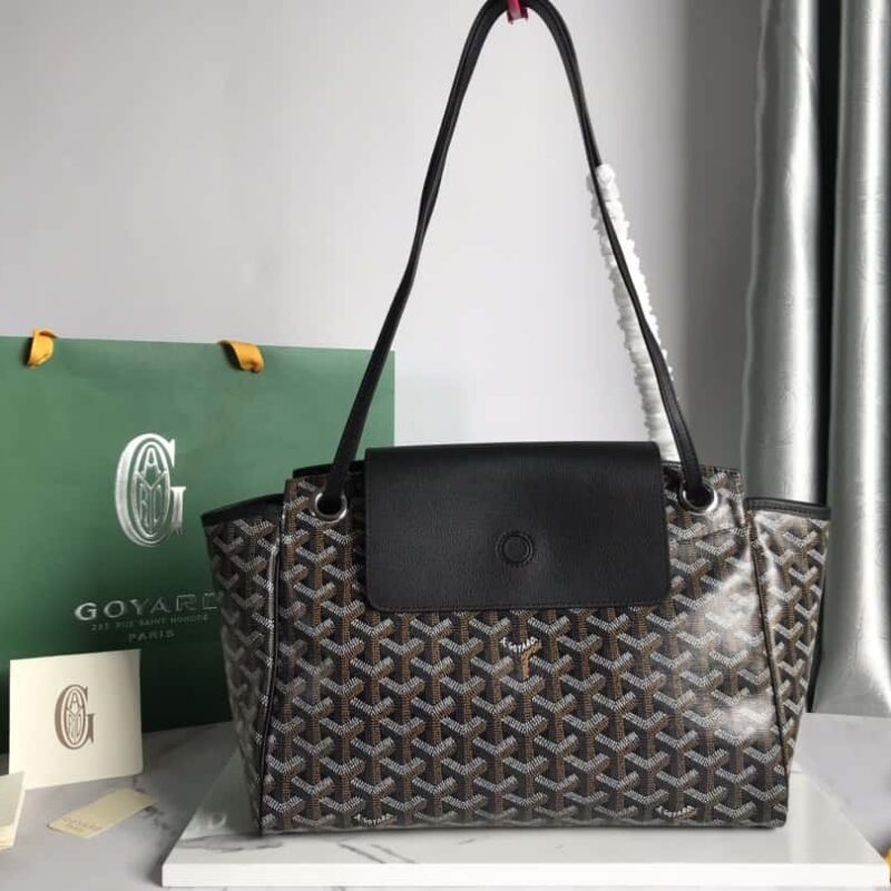 原厂皮料 Goyard Rouette鲁爱包 ROUETTE 小号包 黑色