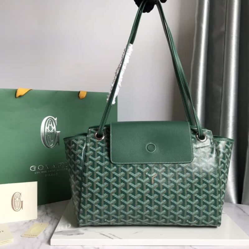 原厂皮料 Goyard Rouette鲁爱包 ROUETTE 小号包 绿色