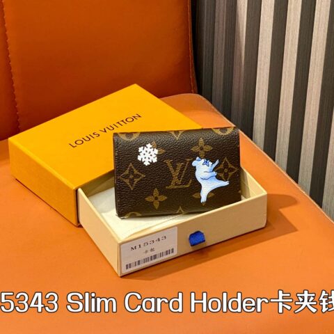 【原单精品】M15343丝印 2025圣诞款两折钱包 Slim Card Holder卡夹钱夹