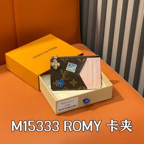 【原单精品】M15333丝印 圣诞款卡包钱包  ROMY 卡夹 本款 Romy 卡夹