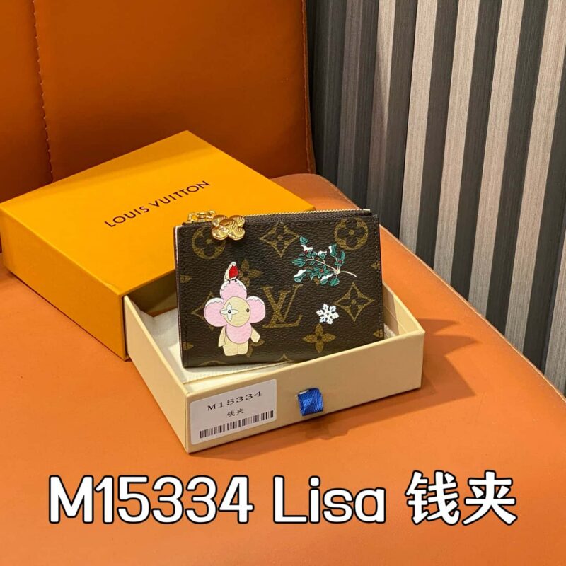 【原单精品】M15334丝印 圣诞款钱夹钱包 本款 Lisa 钱夹