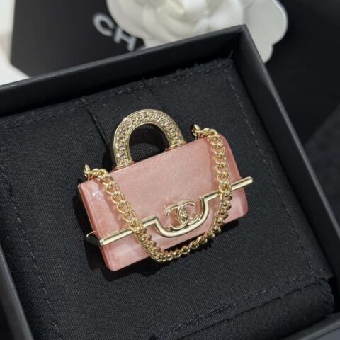❗️新品❗️ ☀️新款☑️ 香奈儿双c粉色包包👜胸针 ☀️