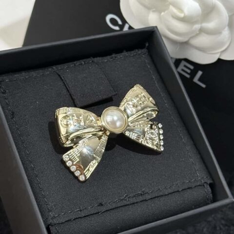 ❗️新品❗️☀️新款☑️ 香奈儿 Chanel25k蝴蝶结珍珠胸针 ☀️
