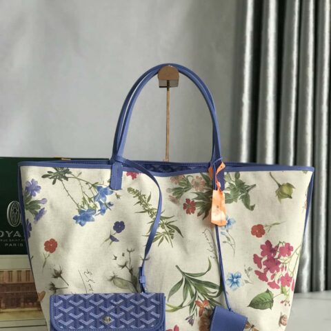 原厂皮 2025限量版Goyard戈雅SAINT LOUIS大号包 蓝色