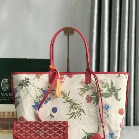 原厂皮 2025限量版Goyard戈雅SAINT LOUIS小号包 红色