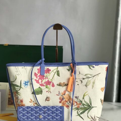 原厂皮 2025限量版Goyard戈雅SAINT LOUIS小号包 蓝色