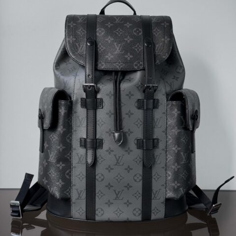 【特级原厂】  Christopher 中号双肩包🎒  型号: M45419双拼花 动态芯片版