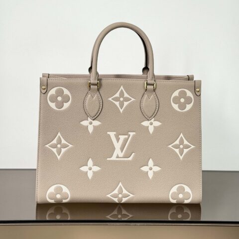 【特级原厂】OnTheGo 中号手袋👜 型号: M45494大象灰动态芯片版