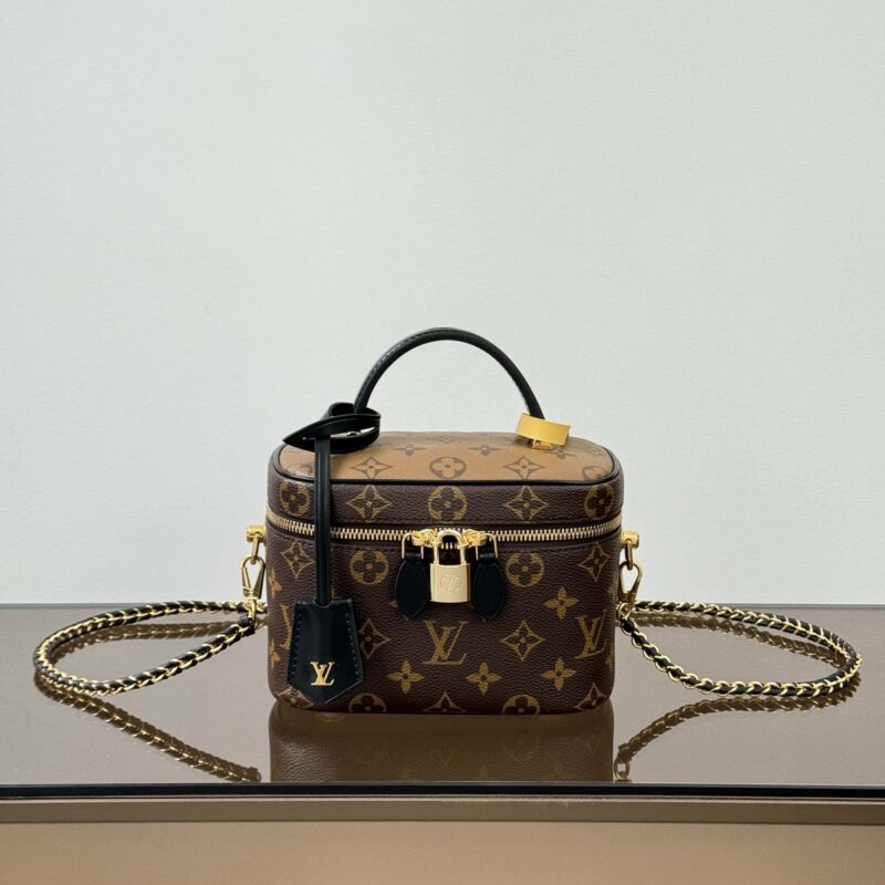 【特级原厂】 Nice 化妆包👜 型号: M45165老花 动态芯片版