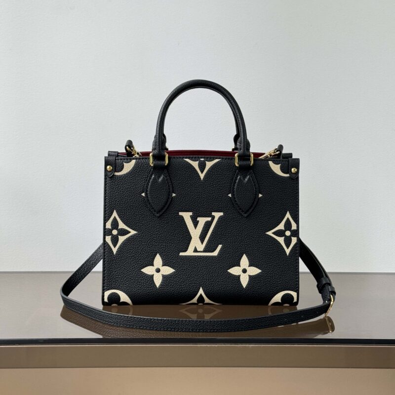 【特级原厂】 OnTheGo 小号手袋👜 型号: M45659黑色丝印 动态芯片版