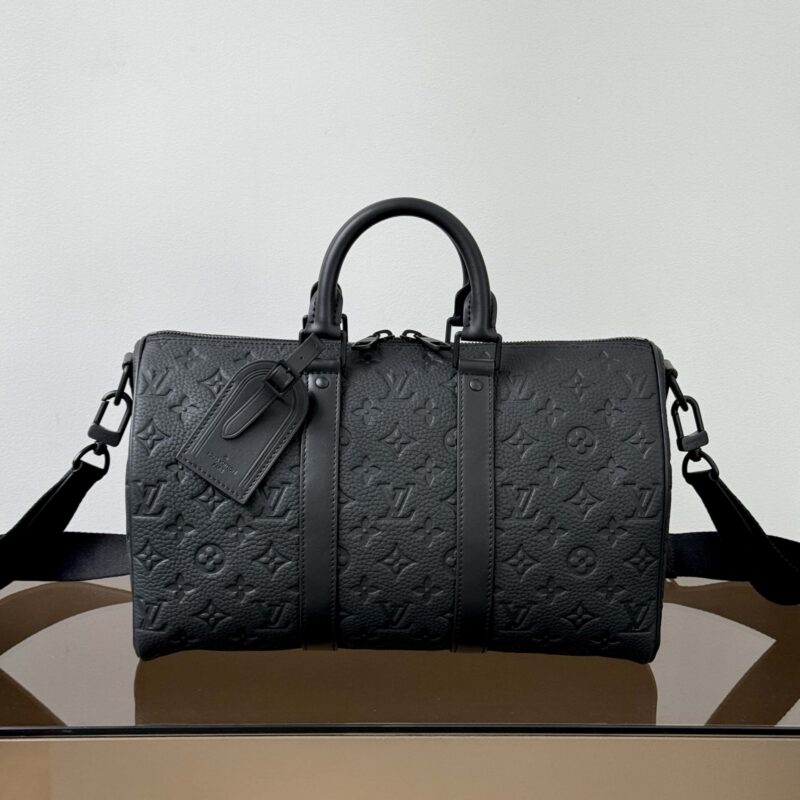 【特级原厂】 Keepall Bandouliere 手袋👜 型号: M22765黑色 动态芯片版