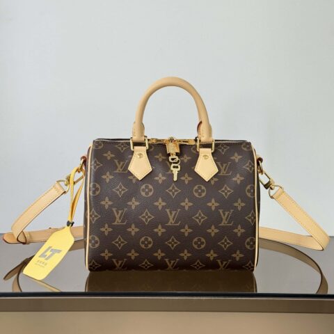 【特级原厂】 Speedy Bandouliere 手袋👜  型号: M46977老花 动态芯片版