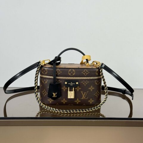 【特级原厂】 Vanity Chain pouch 手袋👜 型号: M47125老花 动态芯片版