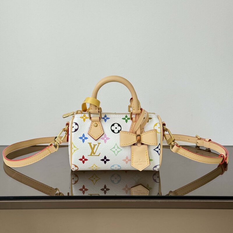 【特级原厂】Nano Speedy 手袋👜  型号: M13391白彩 动态芯片版