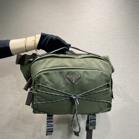 PRADA🎉新品邮差包🎉2VH201🎉🎉迷彩绿