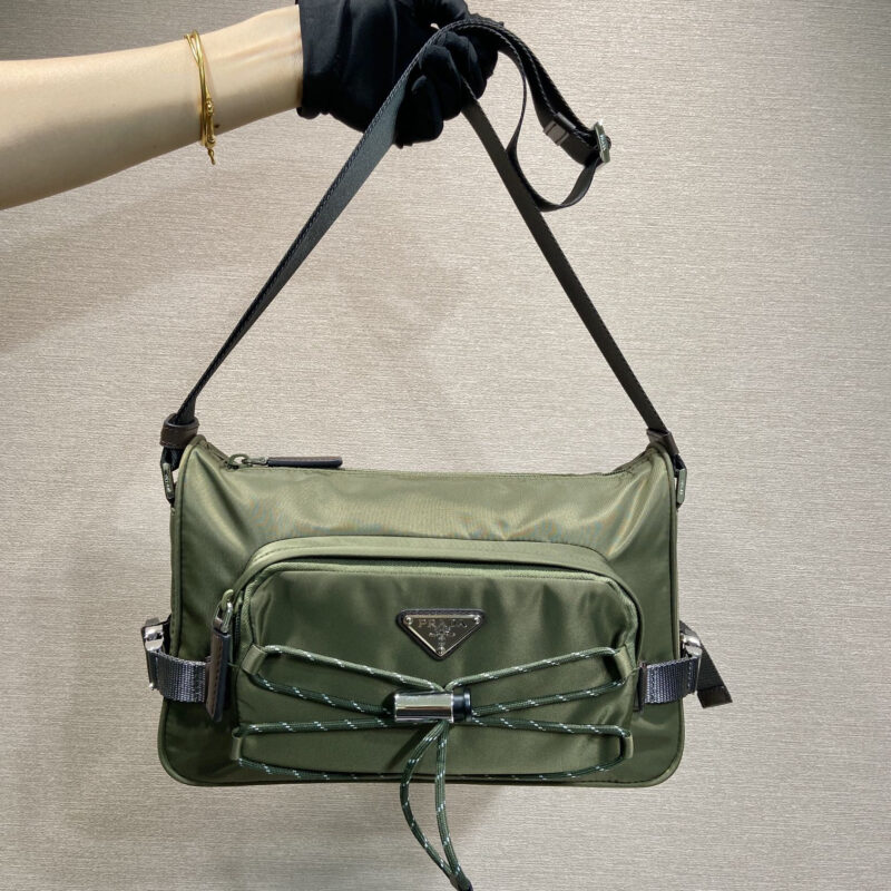 PRADA🎉新款邮差包🎉2VH192新品🎉🎉迷彩绿