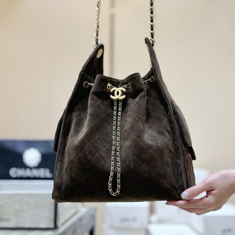 CHANEL 25k 25bag麂皮👜AS5311