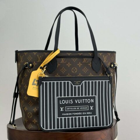 【特级原厂】  Neverfull inside out 中号手袋👜  型号: M11946  动态芯片版